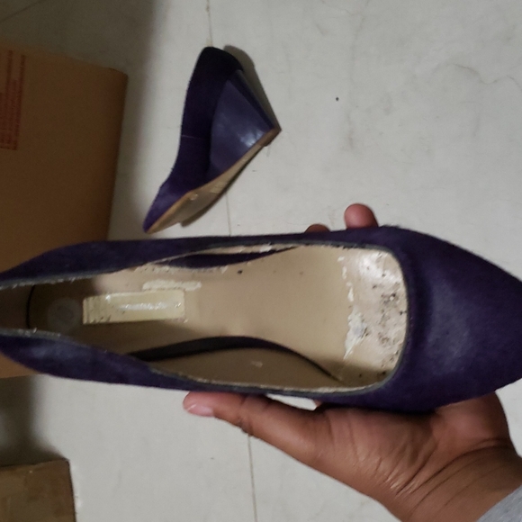 Purple wedge heels - Picture 3 of 3